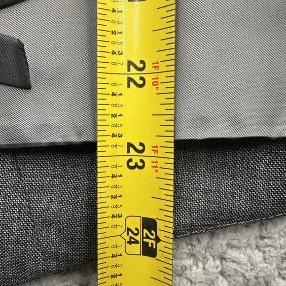 Chaps Suit Separates Vest Mens Large Grey 100% Wool Classic Knit - Picture 7 of 10